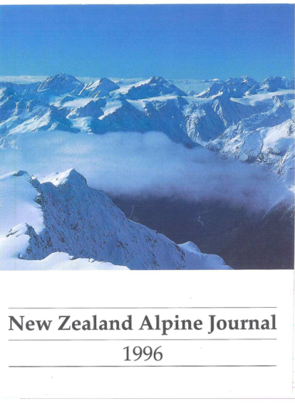 New Zealand Alpine Journal 1996 cover